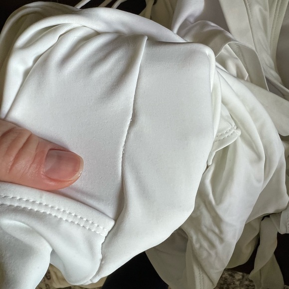 Ashley Graham x Swimsuits For All White Lace up One Piece Wireless Size 12 NWOT - Picture 11 of 13